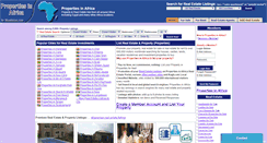 Desktop Screenshot of africapropertylistings.com